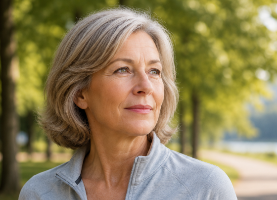 Mujer activa de mediana edad con fractura vertebral osteoporótica